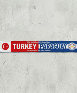 Global Soccer Event 2026 Turkey Vs Paraguay Football Scarf Stadium Edition