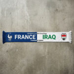 Global Soccer Event 2026 France Vs Iraq Football Scarf Split Design