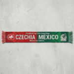 Global Soccer Event 2026 Czechia Vs Mexico Football Scarf Fringed Ends