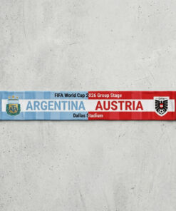 Global Soccer Event 2026 Argentina Vs Austria Football Scarf Dual Colors