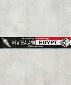 Global Soccer Event 2026 New Zealand Vs Egypt Football Scarf Fringed Edge