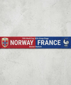Global Soccer Event 2026 Norway Vs France Football Scarf Gameday Knit