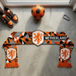 Netherlands Scarf Global Soccer Event 2026 With Intricate Geometric Pattern