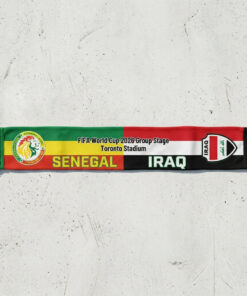 Global Soccer Event 2026 Senegal Vs Iraq Football Scarf Knit