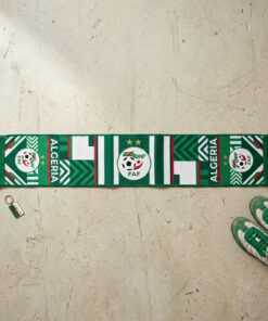 Global Soccer Event 2026 Algeria Scarf Dual Fox Crests