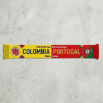 Global Soccer Event 2026 Colombia Vs Portugal Football Scarf Knit Fabric