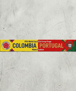 Global Soccer Event 2026 Colombia Vs Portugal Football Scarf Knit Fabric