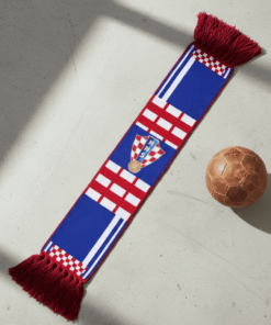 Global Soccer Event 2026 Croatia Scarf Blue White Stripe