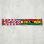 Global Soccer Event 2026 Croatia Vs Ghana Football Scarf Official Team Crests