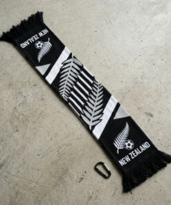 New Zealand Scarf Global Soccer Event 2026 Featuring Intricate Silver Ferns