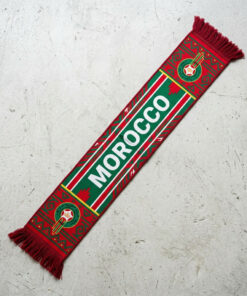 Morocco Scarf Global Soccer Event 2026 With Historic Moroccan Crest Design