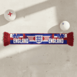 Global Soccer Event 2026 England Scarf Red Blue Asymmetry