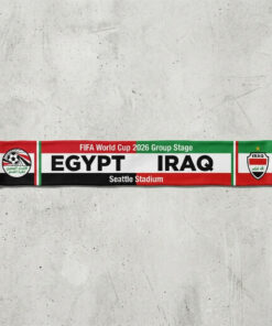 Global Soccer Event 2026 Egypt Vs Iraq Football Scarf Group Stage