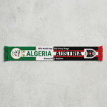 Global Soccer Event 2026 Algeria Vs Austria Football Scarf Split Design Fringe