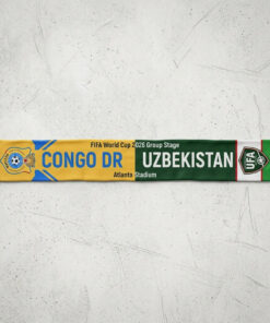 Global Soccer Event 2026 Congo DR Vs Uzbekistan Football Scarf Classic Fan Memorabilia