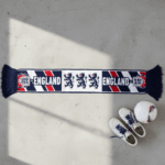 Global Soccer Event 2026 England Scarf Classic Tricolor Knitted