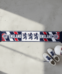 Global Soccer Event 2026 England Scarf Classic Tricolor Knitted