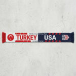 Global Soccer Event 2026 Turkey Vs USA Football Scarf Matchup Souvenir