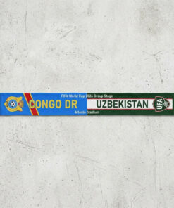 Global Soccer Event 2026 Congo DR Vs Uzbekistan Football Scarf Team Crests