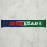 Global Soccer Event 2026 Cabo Verde Vs Saudi Arabia Football Scarf Gameday Knit