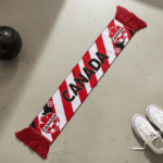 Global Soccer Event 2026 Canada Scarf Vibrant Fringe Ends