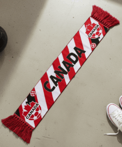 Global Soccer Event 2026 Canada Scarf Vibrant Fringe Ends