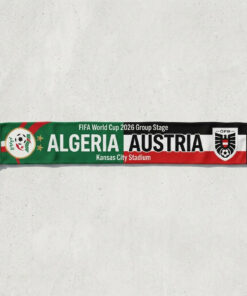 Global Soccer Event 2026 Algeria Vs Austria Football Scarf Group Stage Souvenir