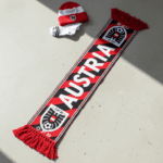 Global Soccer Event 2026 Austria Scarf Red White Black