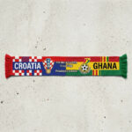 Global Soccer Event 2026 Croatia Vs Ghana Football Scarf Bold Typography Design