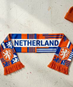 Netherlands Scarf Global Soccer Event 2026 With Clear Netherlands Text