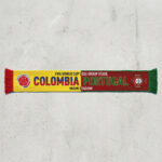 Global Soccer Event 2026 Colombia Vs Portugal Football Scarf Iconic Fan Apparel