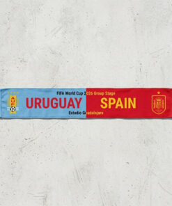 Global Soccer Event 2026 Uruguay Vs Spain Football Scarf Group Stage