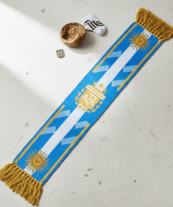 Global Soccer Event 2026 Argentina Scarf Geometric Centerpiece Layout