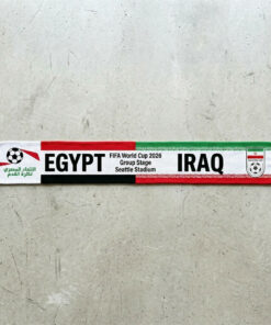 Global Soccer Event 2026 Egypt Vs Iraq Football Scarf Bold Print