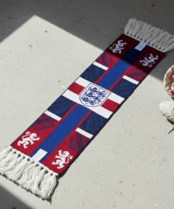 Global Soccer Event 2026 England Scarf Split Panel Layout