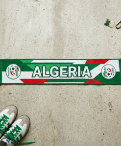 Global Soccer Event 2026 Algeria Scarf Fringed Knit Ends