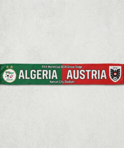 Global Soccer Event 2026 Algeria Vs Austria Football Scarf Unique Graphic Pattern