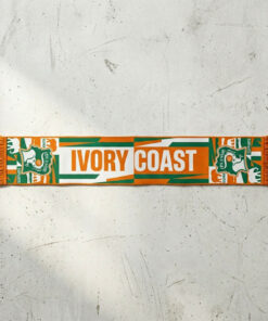 Ivory Coast Scarf Global Soccer Event 2026 Intricate Elephant Logo Panel