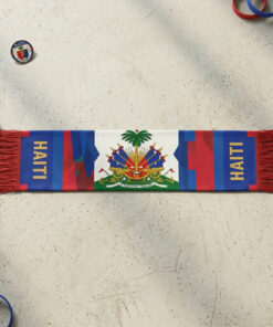 Global Soccer Event 2026 Haiti Scarf FHF Official Logo
