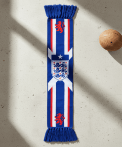Global Soccer Event 2026 England Scarf Heritage Crest Design