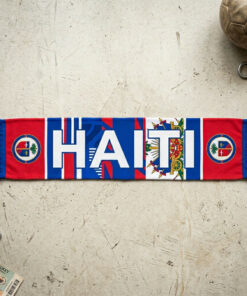 Global Soccer Event 2026 Haiti Scarf Bold White Lettering