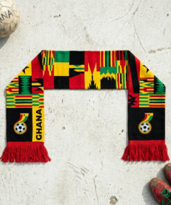 Global Soccer Event 2026 Ghana Scarf Central Text Design