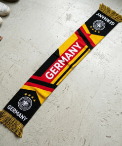 Global Soccer Event 2026 Germany Scarf Dynamic Chevron Pattern