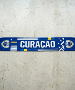 Global Soccer Event 2026 Curaçao Scarf Yellow Blue Fringes