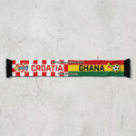Global Soccer Event 2026 Croatia Vs Ghana Football Scarf Knit Material