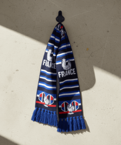 Global Soccer Event 2026 France Scarf Knitted Geometric Pattern
