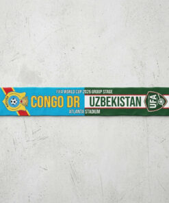 Global Soccer Event 2026 Congo DR Vs Uzbekistan Football Scarf Unique Graphic Pattern