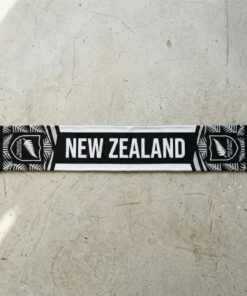 New Zealand Scarf Global Soccer Event 2026 Classic Black White Grey Colors