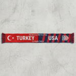Global Soccer Event 2026 Turkey Vs USA Football Scarf Gameday Knit