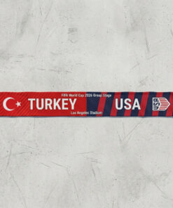 Global Soccer Event 2026 Turkey Vs USA Football Scarf Gameday Knit